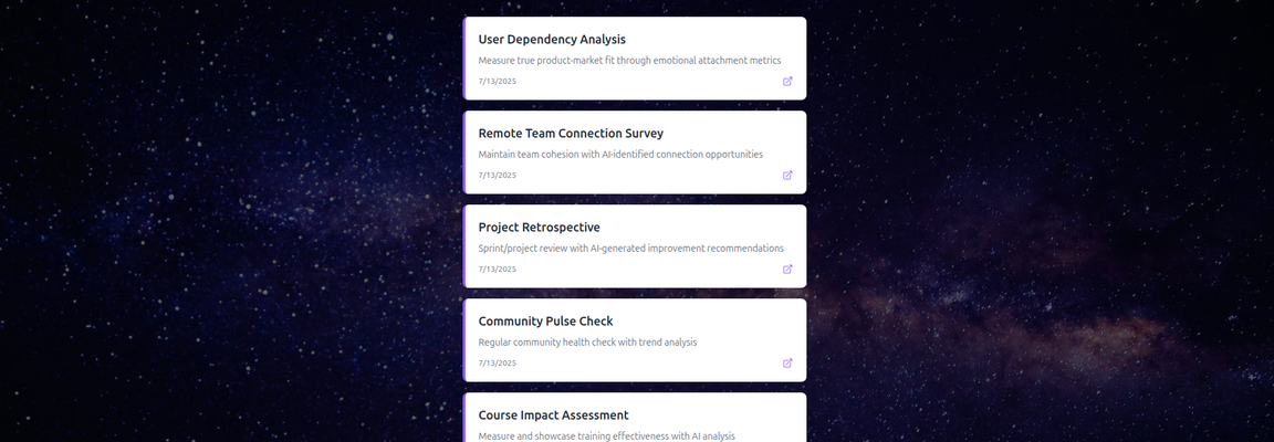 AI-powered analysis dashboard showing survey insights